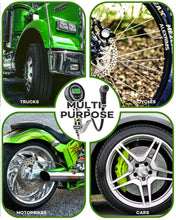 One inflator for trucks, bicycles, motorbikes and cars